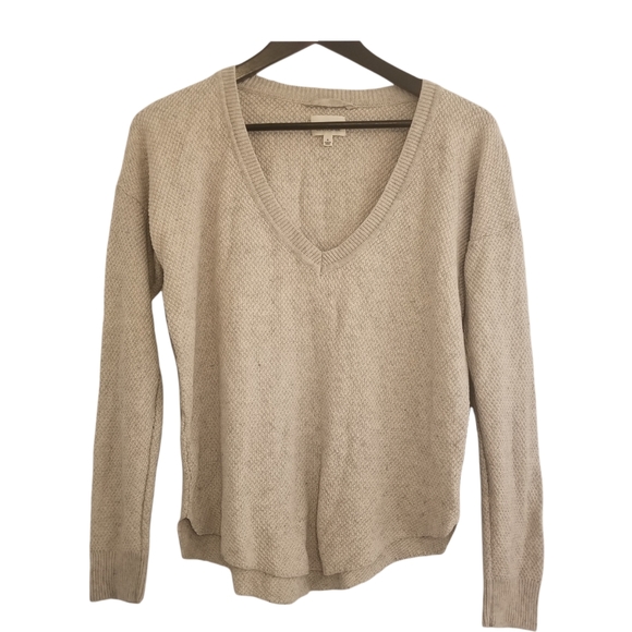Wilfred women's light grey pullover v-neck lightweight sweater - Picture 1 of 10